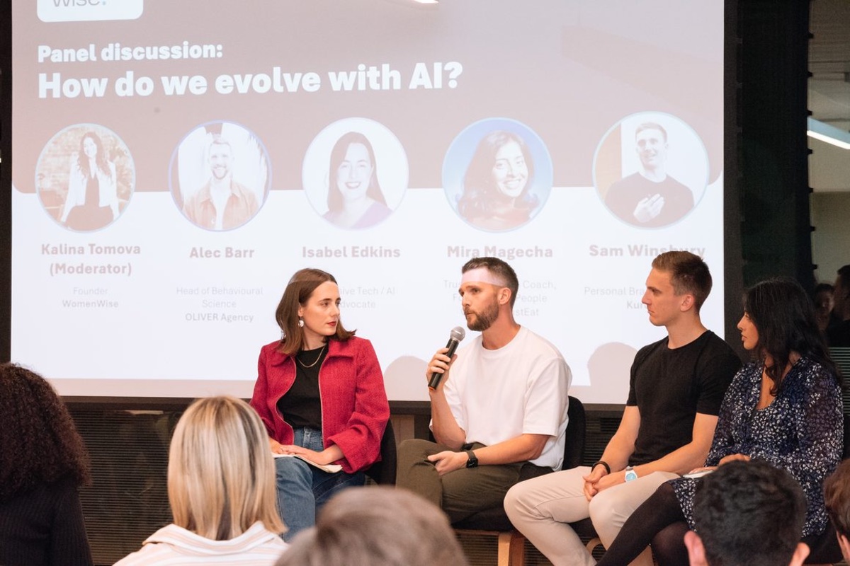 Alec Barr on the WomenWise 'How do we evolve with AI?' panel